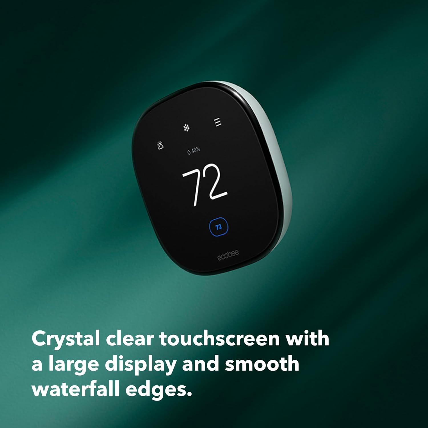image:imageecobee Smart Thermostat Enhanced Programmable Wifi Thermostat Works with Siri Alexa Google Assistant Energy Star Certified Smart HomeThermostat