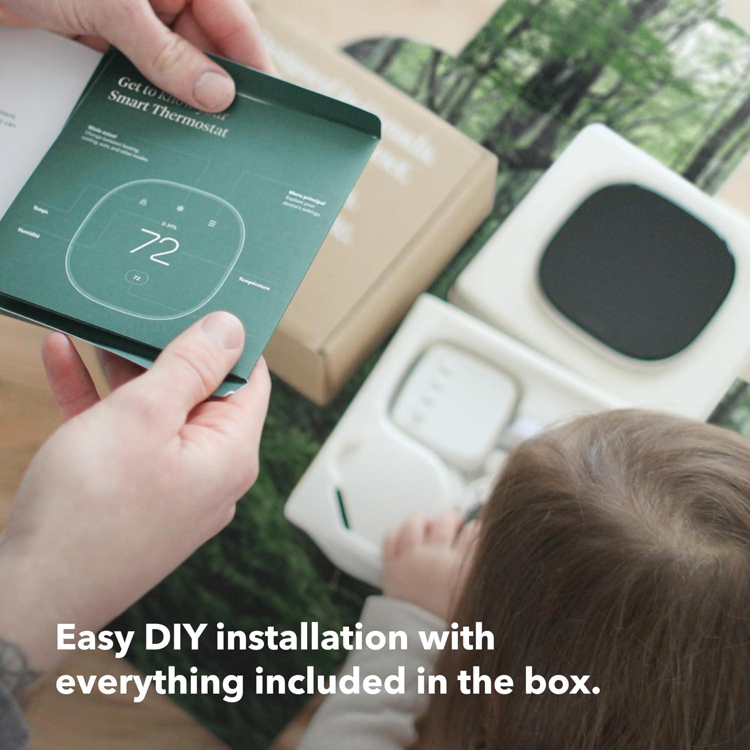 image:imageecobee Smart Thermostat Enhanced Programmable Wifi Thermostat Works with Siri Alexa Google Assistant Energy Star Certified Smart HomeThermostat