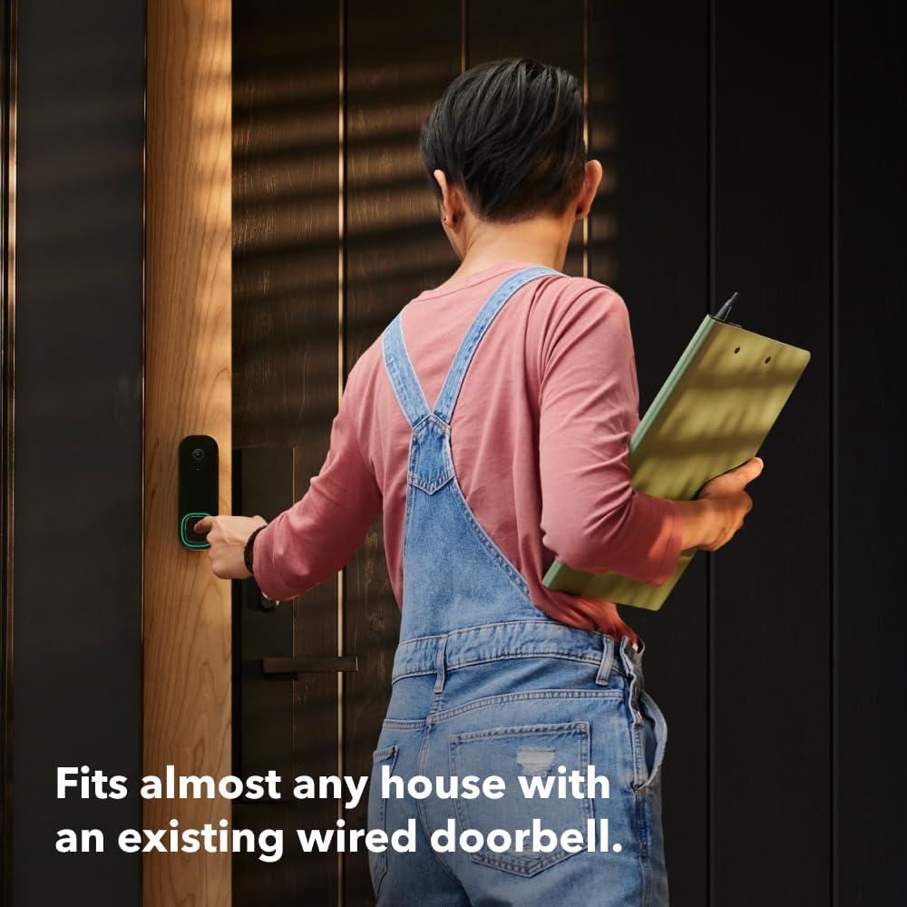 image:imageecobee Smart Video Doorbell Camera Wired with Industry Leading HD Camera Smart Security Night Vision Person and Package Sensors 2Way Talk and Video amp Snapshot RecordingSmart Doorbell Video Camera
