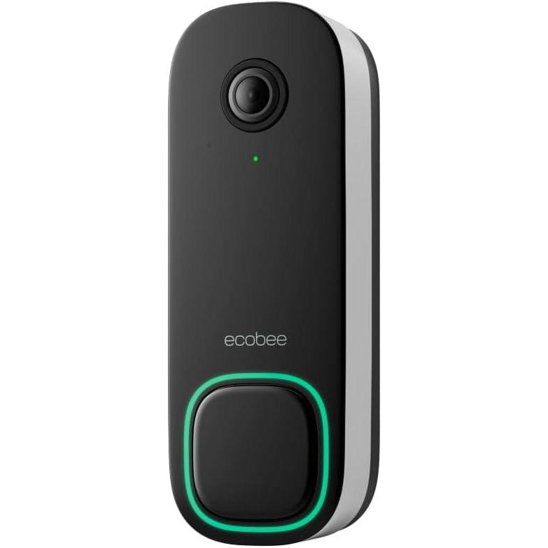 image:imageecobee Smart Video Doorbell Camera Wired with Industry Leading HD Camera Smart Security Night Vision Person and Package Sensors 2Way Talk and Video amp Snapshot RecordingSmart Doorbell Video Camera