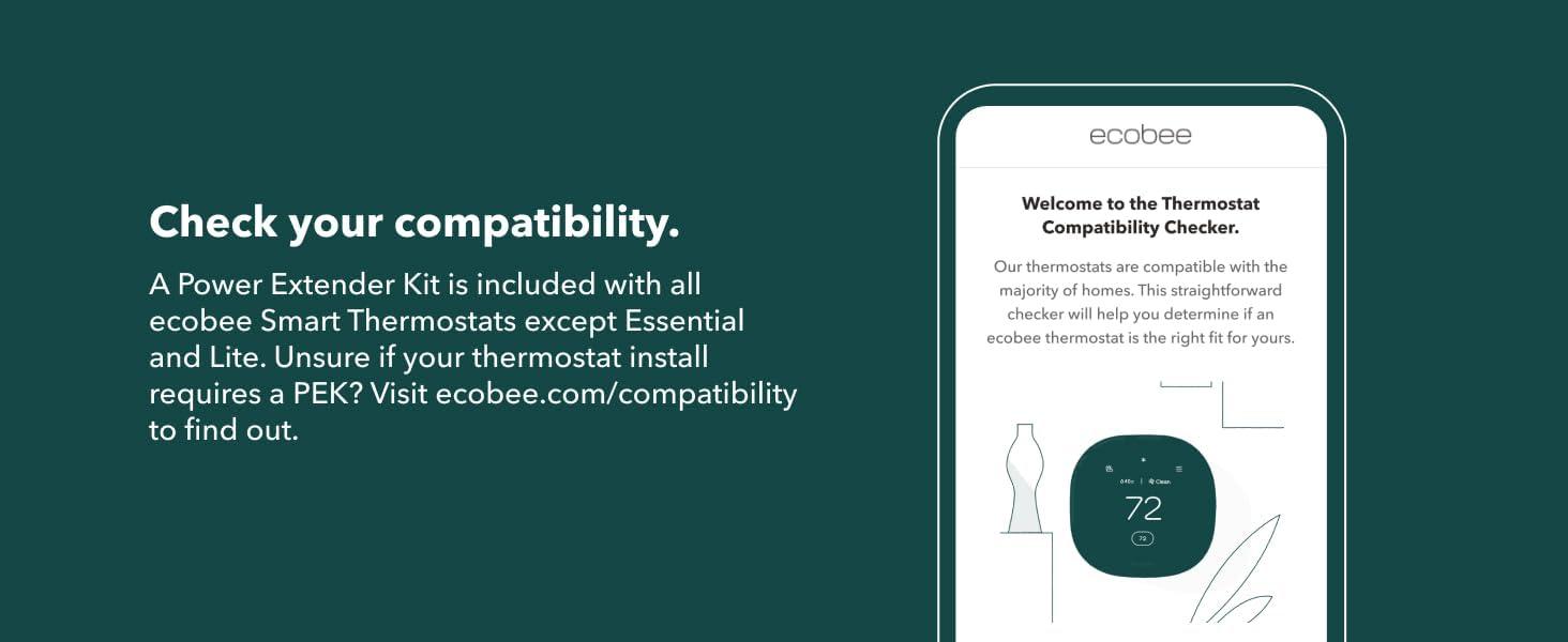 image:imageecobee Power Extender Kit CWire Adapter for ecobee Smart Thermostat Essential Programmable WiFi Thermostat Accessory
