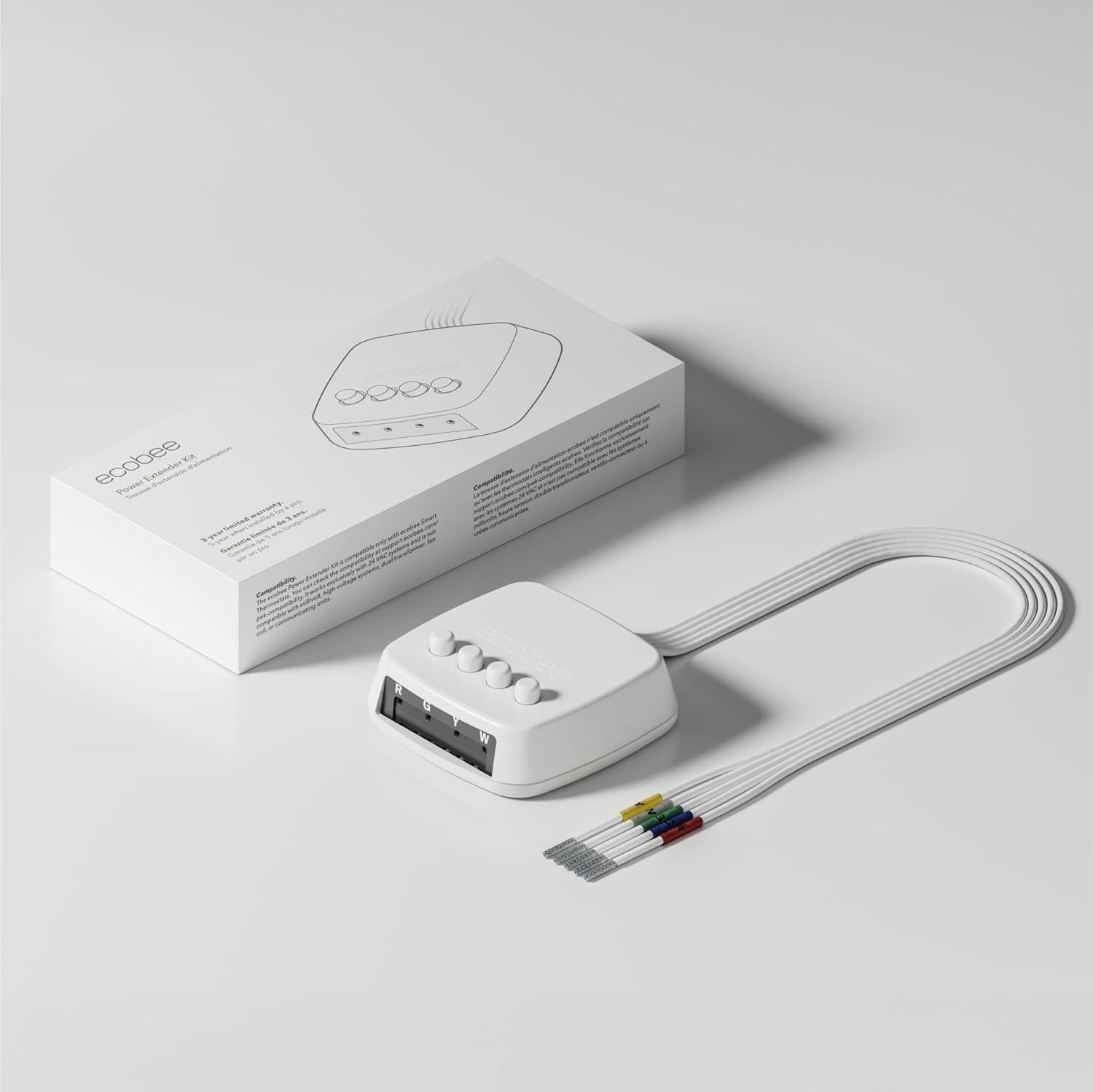 image:imageecobee Power Extender Kit CWire Adapter for ecobee Smart Thermostat Essential Programmable WiFi Thermostat Accessory