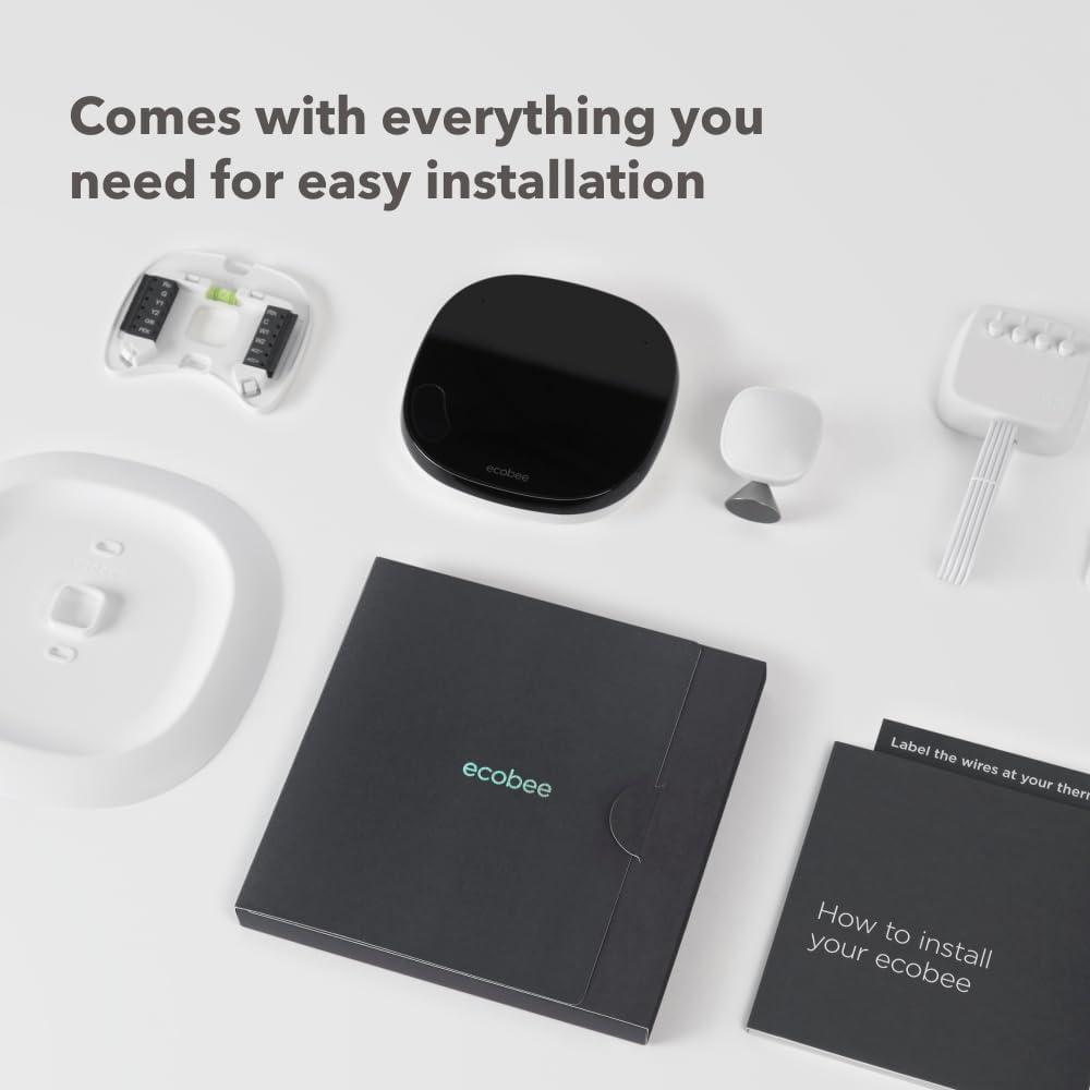 image:imageecobee SmartThermostat with Voice Control Programmable Wifi Thermostat Works with Siri Alexa Google Assistant Smart Thermostat for HomeSmartThermostat