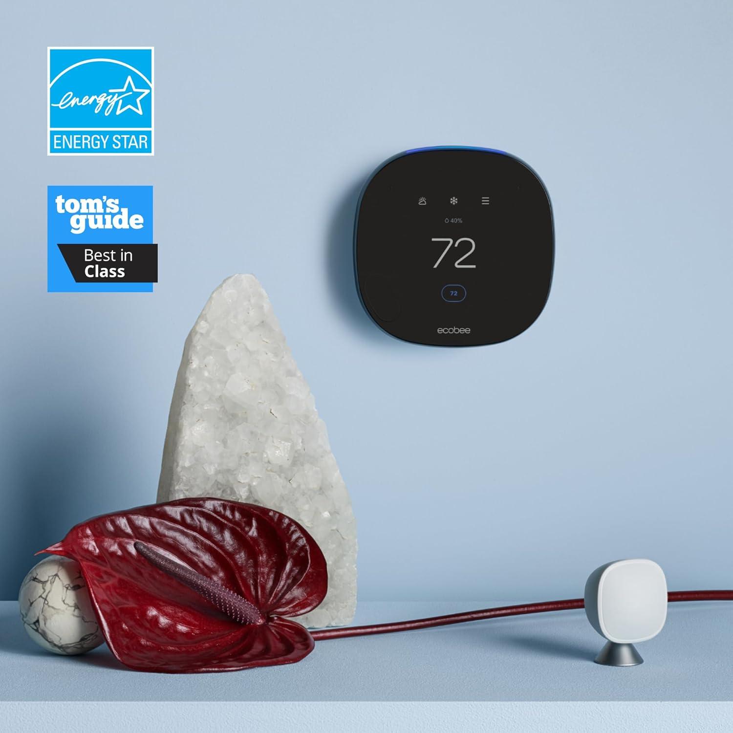 image:imageecobee SmartThermostat with Voice Control Programmable Wifi Thermostat Works with Siri Alexa Google Assistant Smart Thermostat for HomeSmartThermostat