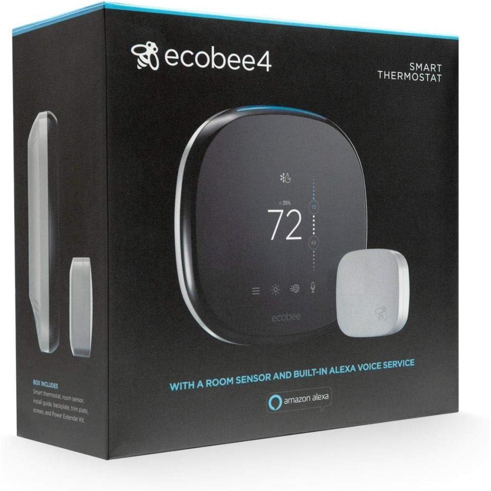image:imageecobee4 Smart Thermostat with Builtin Alexa Room Sensor Included