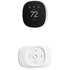 ecobee Smart Thermostat Essential with Trim Kit – Programmable Wi-Fi Thermostat, ecobee Trim Plate(Essential + Trim Kit)