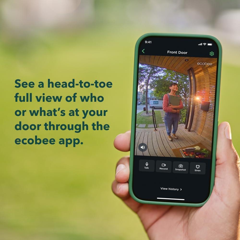 image:imageecobee Home Security Bundle with Smart Doorbell Camera Wired SmartSensor for Doors and Windows and SmartCamera with Voice ControlHome Security Bundle with 30 Day Subscription Trial