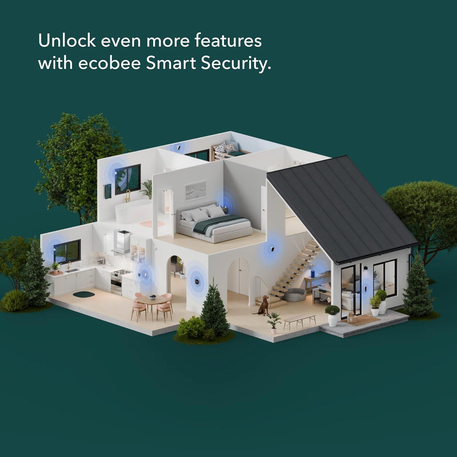 image:imageecobee Security Bundle Pack Smart Doorbell Camera Wired SmartSensor for Doors and Windows 2PackSecurity Bundle Pack
