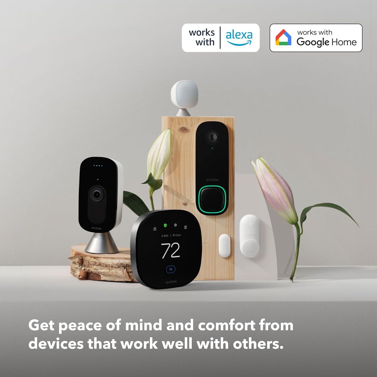 image:imageecobee Smart Security Advanced Plan 1 Year Subscription Unlimited Cameras 30day video history person detection package detection Security Surveillance and Monitoring Home Security Arm and Disarm Cancel Anytime
