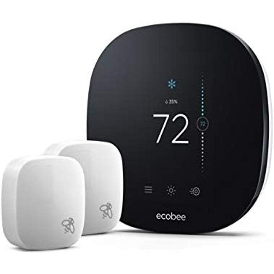 image:imageEcobee EBSTATE3LTVP01 Thermostat with 2 Room SmartThermostat amp Room Sensors Black